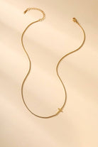 18K STAINLESS STEEL TARNISH FREE CROSS NECKLACE | 40NK9420 necklace JOSSLYN by wall to wall- Tilden Co.