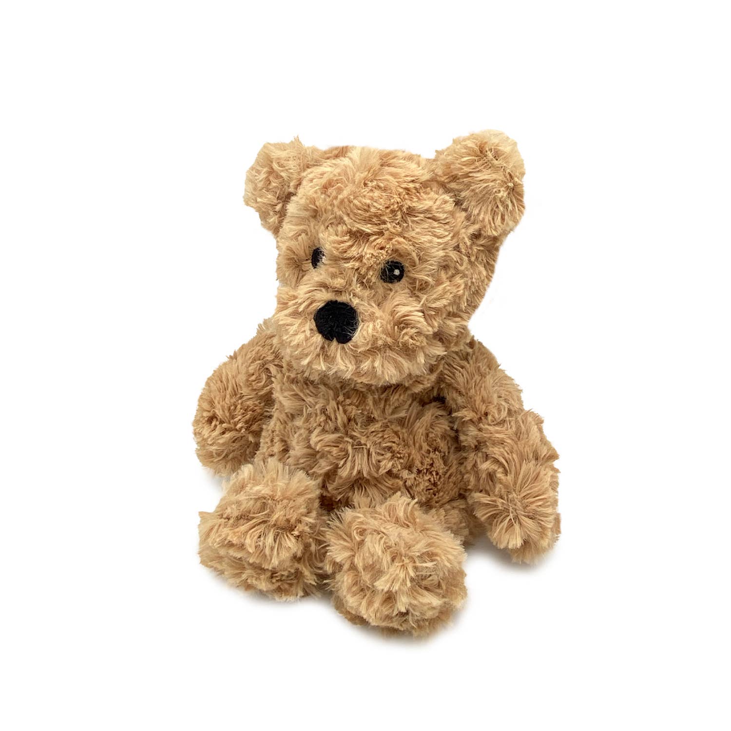 Brown Curly Bear Warmies Junior stuffed animal Warmies- Tilden Co.