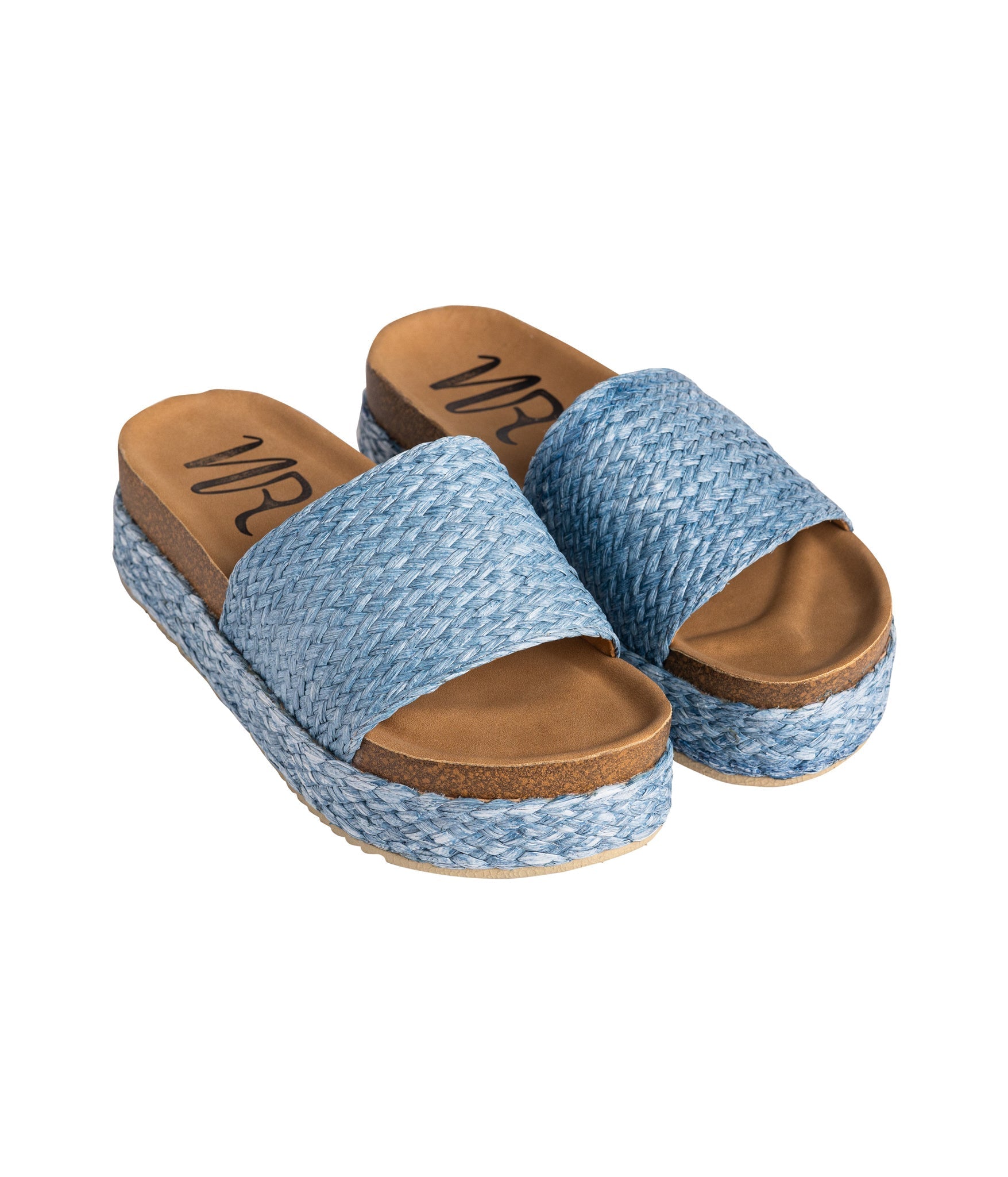 Anna Sandals in Blue 130 Sandals Naughty Monkey- Tilden Co.
