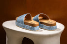 Anna Sandals in Blue 130 Sandals Naughty Monkey- Tilden Co.