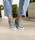 Ari Sneaker Wedge in Denim 120 Sneakers Naughty Monkey- Tilden Co.