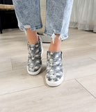 Ari Sneaker Wedge in Denim 120 Sneakers Naughty Monkey- Tilden Co.