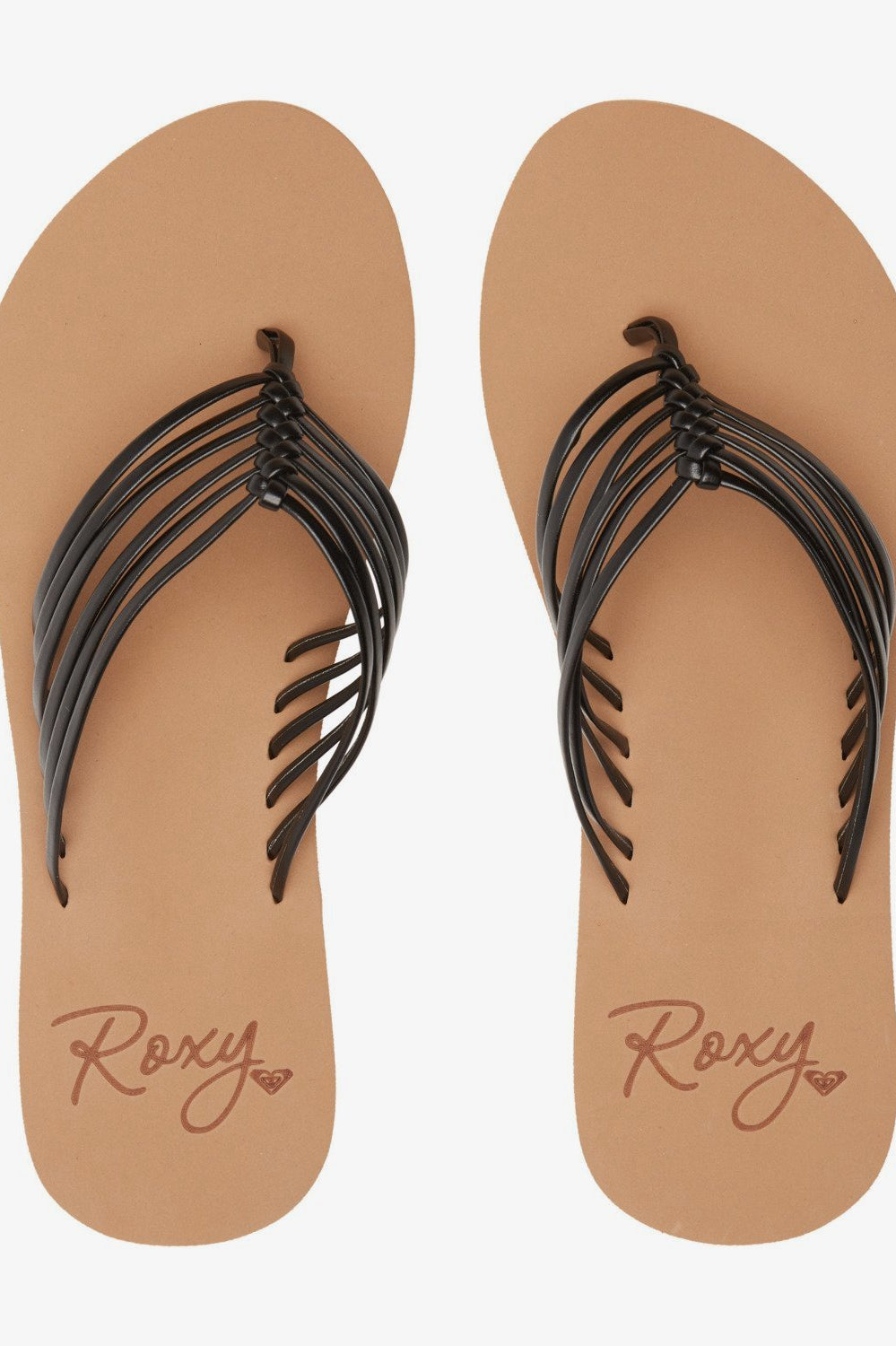 Jasmine Flip Flops in Black    Sandals Roxy- Tilden Co.