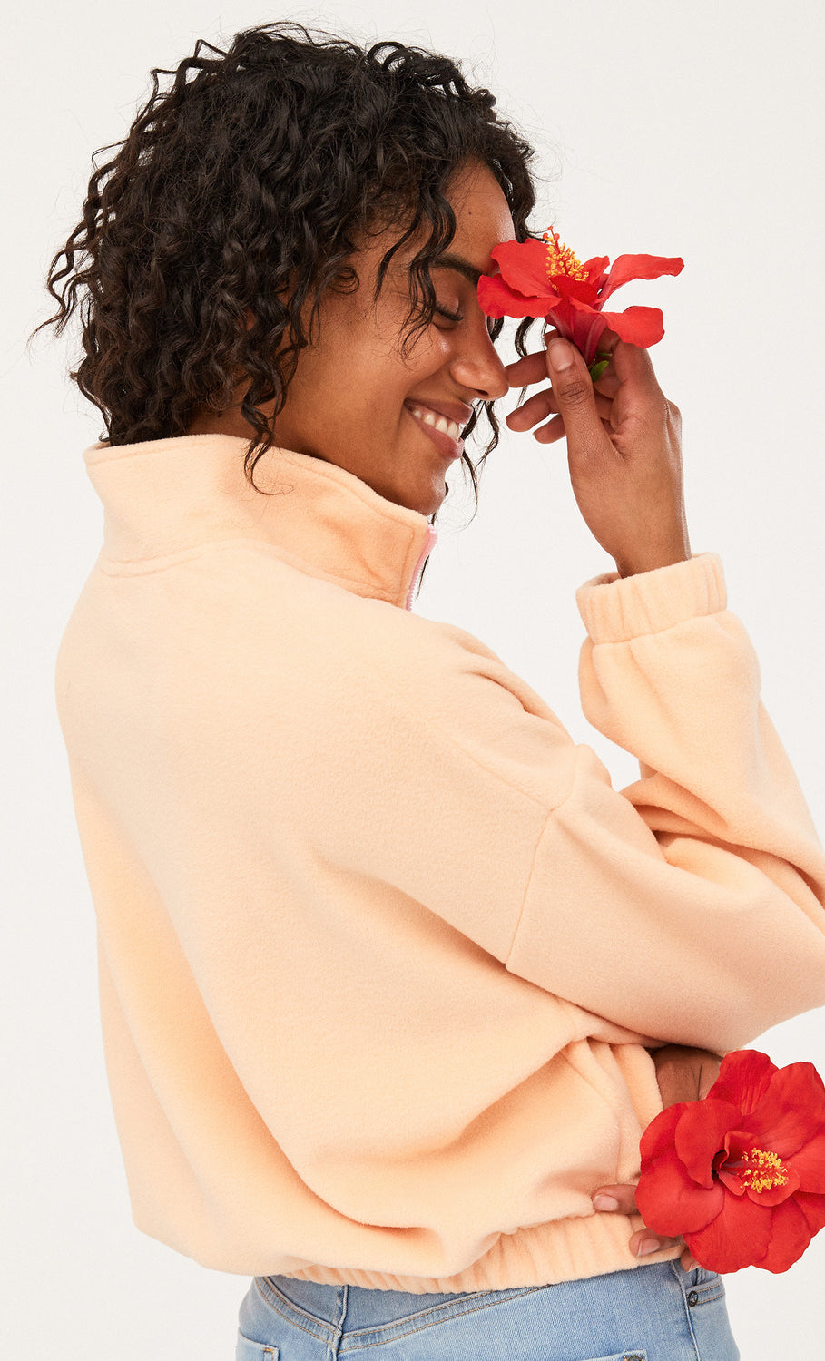 Dawn To Dusk Solid Half-Zip Fleece - Final Sale    Sweater Roxy- Tilden Co.