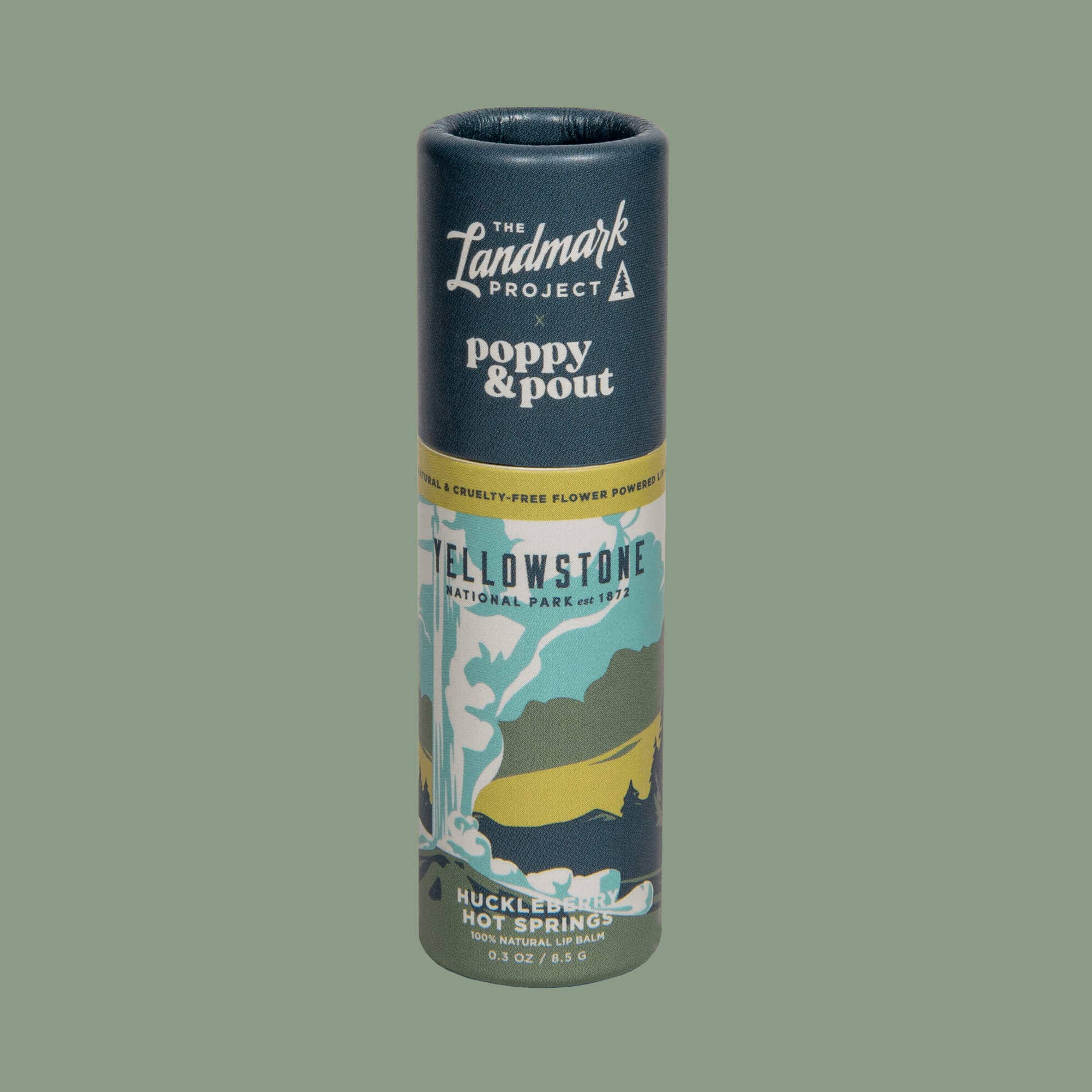 The Landmark Project, Lip Balm, Yellowstone Huckleberry Hot Springs Poppy & Pout- Tilden Co.