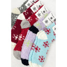 Soft Textured SnowFlake Cozy Socks    Socks Love and Repeat- Tilden Co.