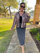 PREORDER: Better Than Revenge Leopard Print Jacket Womens Ave Shops- Tilden Co.