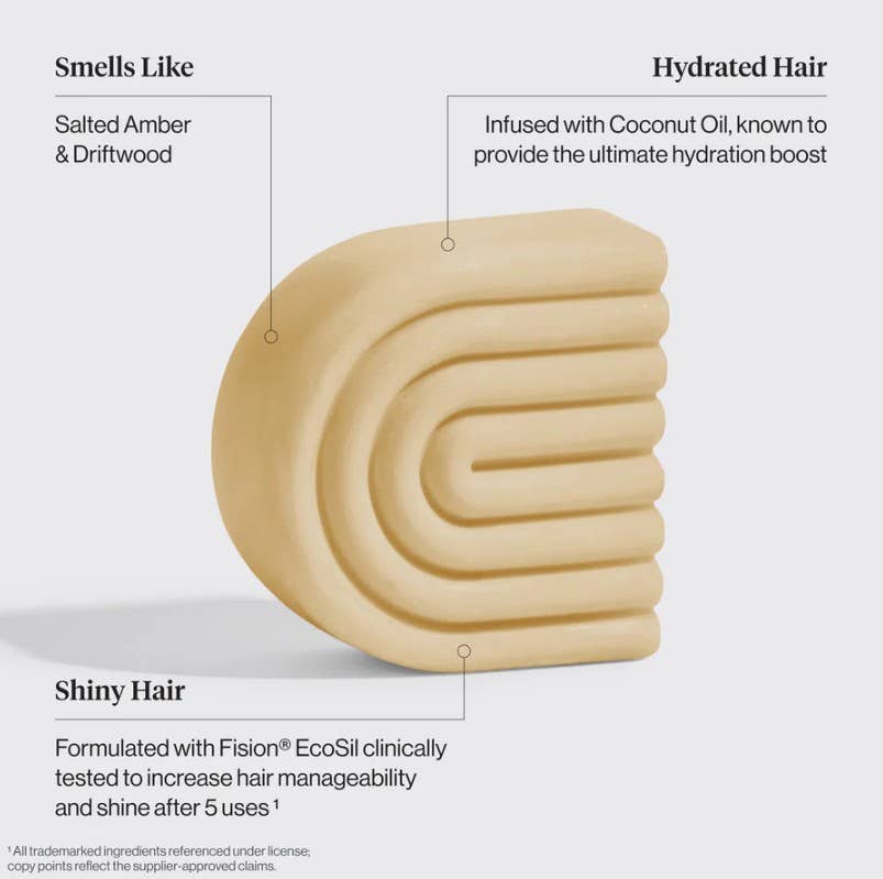 Coconut Oil Conditioner Bar for Dry Damaged Hair Soap KITSCH- Tilden Co.
