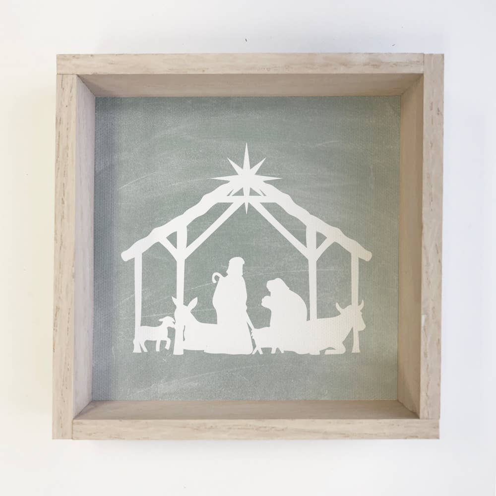 Nativity Silhouette Wood Signs Hangout Home- Tilden Co.