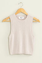 Dress to Impress Sleeveless Cropped Sweater    Shirts & Tops HYFVE- Tilden Co.