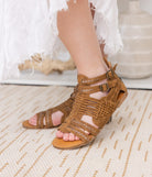 Bed and Breakfast Sandals in Tan 130 Sandals Naughty Monkey- Tilden Co.