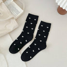 Sweetheart Crew Socks| 40S02081 Black Black JOSSLYN by wall to wall- Tilden Co.