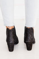 Fiera Glitter Booties in Black 110 Fashion Boots Naughty Monkey- Tilden Co.