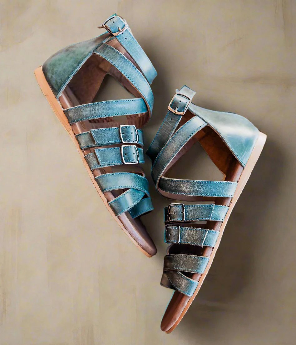 Blair Sandals in Teal 130 Sandals Naughty Monkey- Tilden Co.
