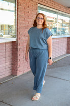 Denim Mineral Wash Top T-Shirt Sewn and Seen- Tilden Co.