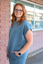 Denim Mineral Wash Top T-Shirt Sewn and Seen- Tilden Co.