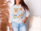 Blue Floral Pumpkin Sweatshirt in Two Colors Womens Ave Shops- Tilden Co.