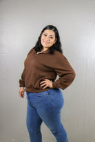 Cloudline Scuba Half-Zip Pullover half zip pullover Zenana- Tilden Co.