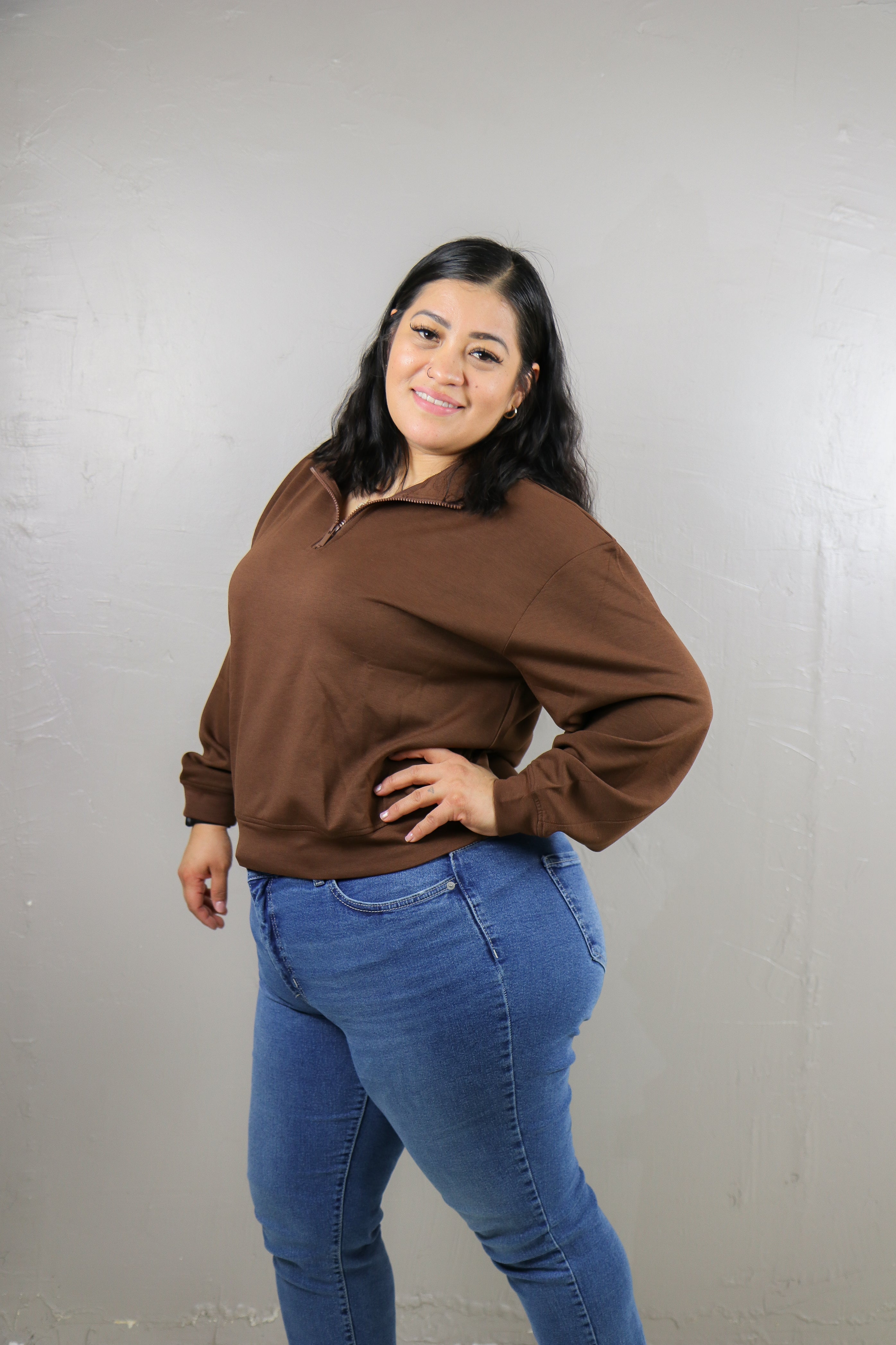 Cloudline Scuba Half-Zip Pullover half zip pullover Zenana- Tilden Co.