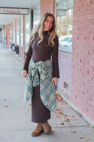 The Boston Dress in Smoky Walnut Shirts & Tops Mikarose- Tilden Co.