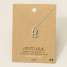 Bubble Letter Necklace Necklace Fame Accessories- Tilden Co.