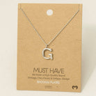 Bubble Letter Necklace Necklace Fame Accessories- Tilden Co.