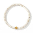 BOHO CROSS NATURAL STONE PERSONALIZED BRACELET | 40B5184 JOSSLYN by wall to wall- Tilden Co.
