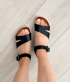 Carmel Sandals in Black 130 Sandals Naughty Monkey- Tilden Co.