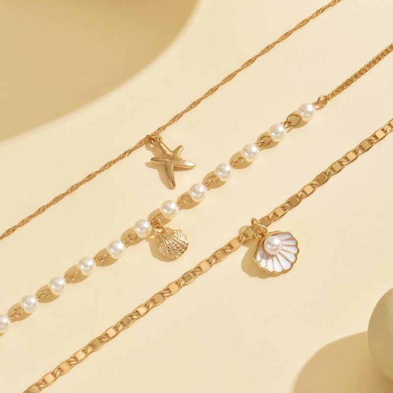 18K STAINLESS LAYERED NECK JOSSLYN by wall to wall- Tilden Co.