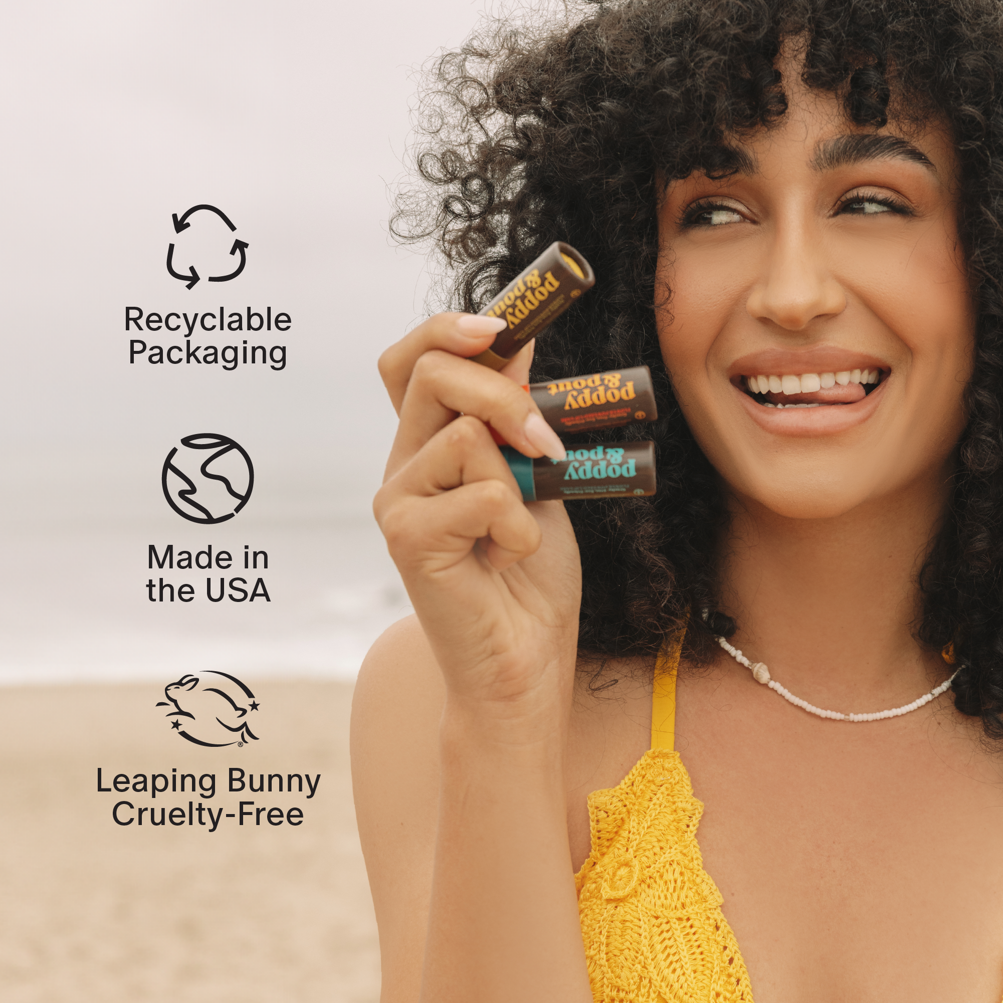 Lip Balm, Retro Surf, Coconut Coast Poppy & Pout- Tilden Co.