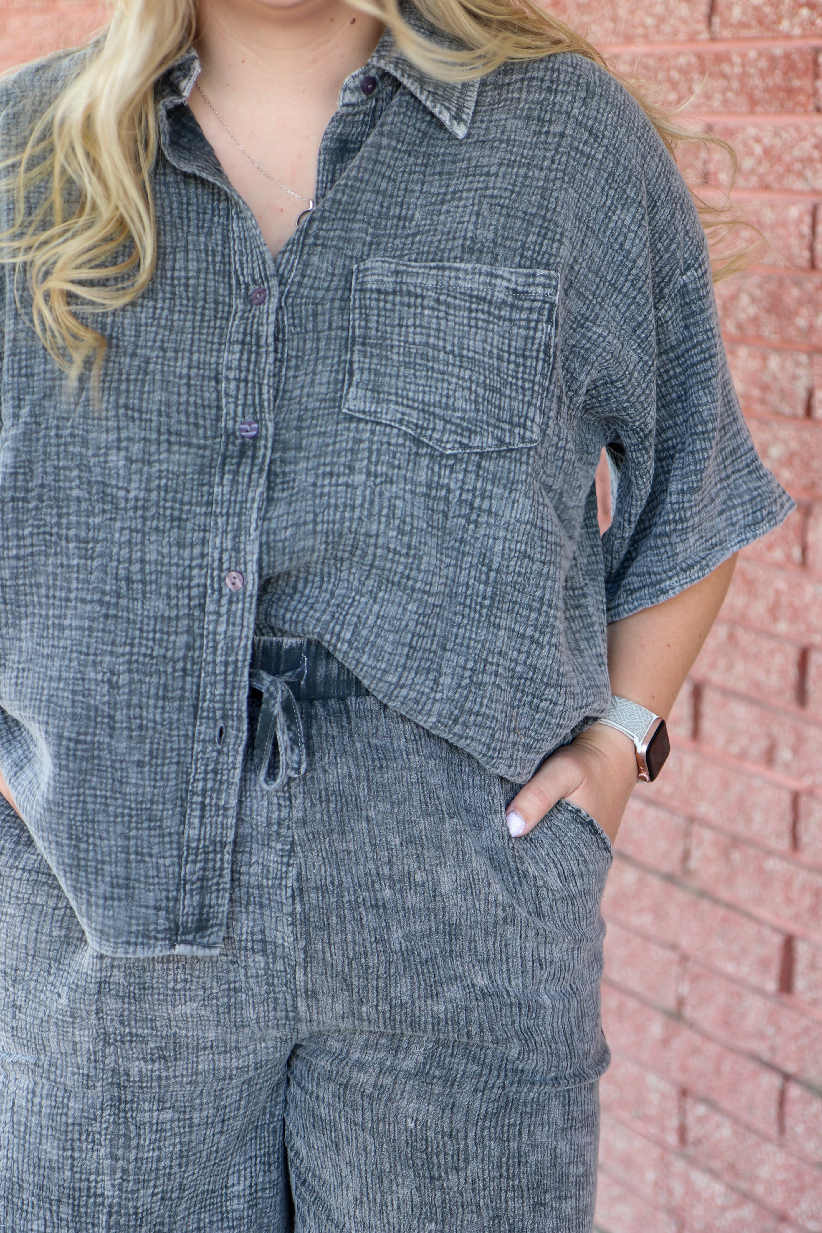 The Everyday Cotton Top Collared Shirt Polagram- Tilden Co.