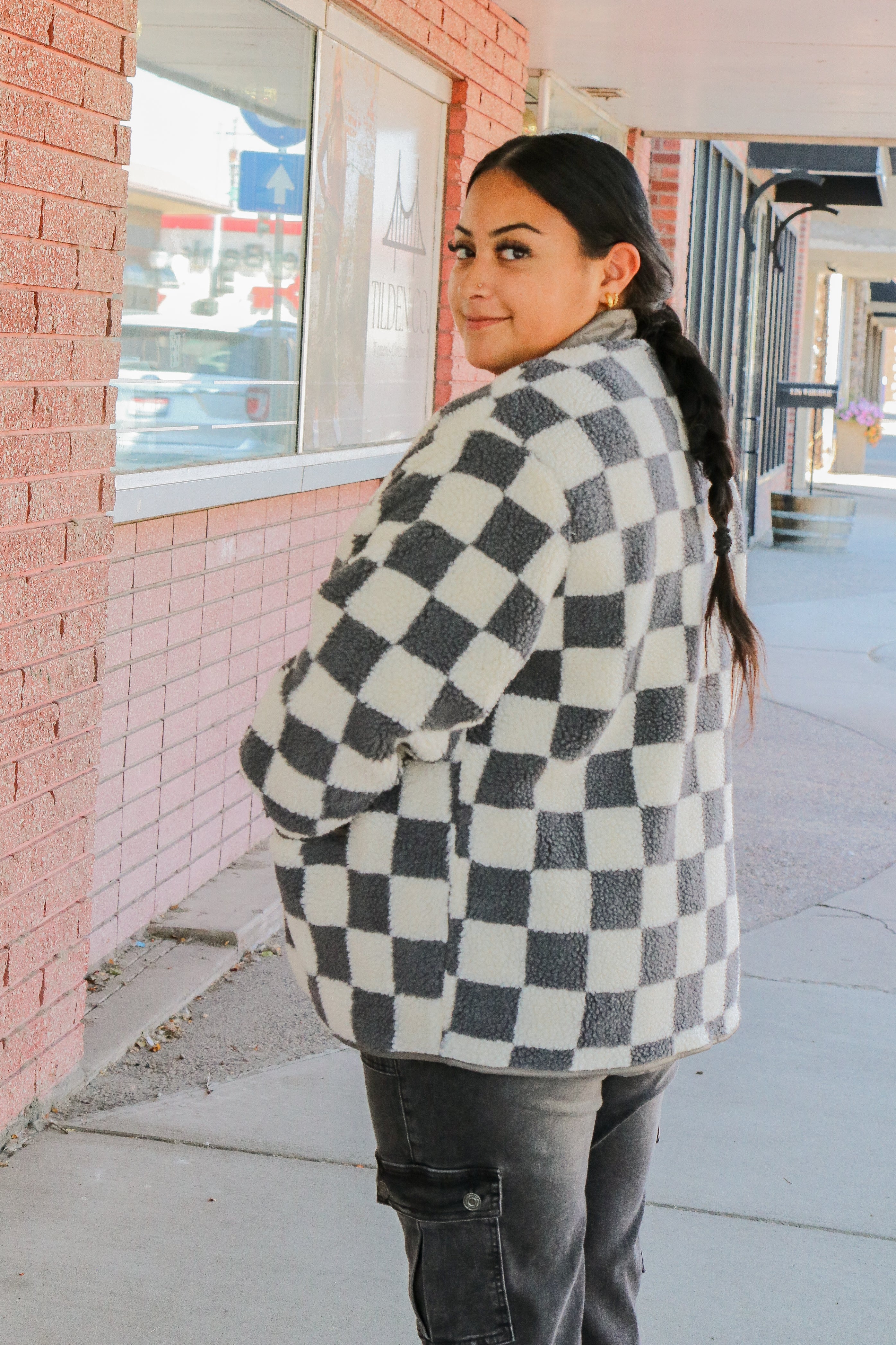 Checkered Jacket in Charcoal – Tilden Co. LLC Checkered Jacket in Charcoal – Tilden Co. LLC