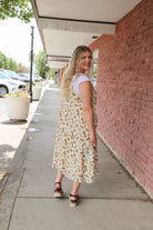 Collyns Dress in Walnut Floral Knee Length Dress Mikarose- Tilden Co.