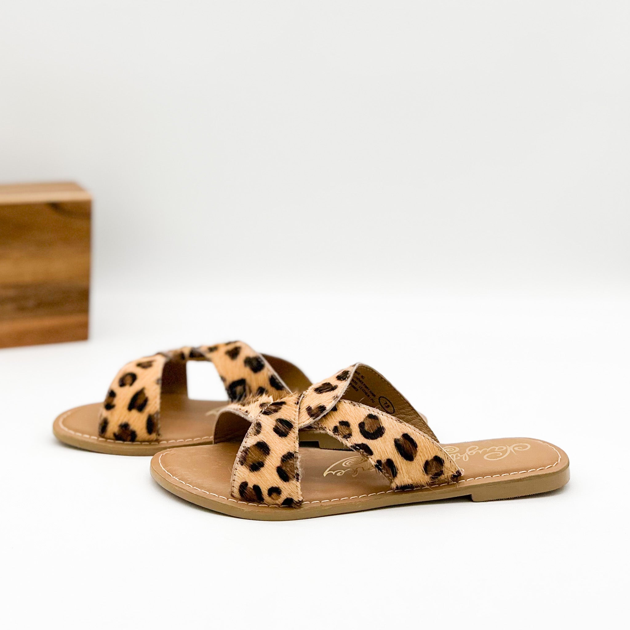 Conga Sandal in Leopard 130 Sandals Naughty Monkey- Tilden Co.