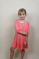 Kids Solid Tier Dress Girl's Dress Chris and Carol- Tilden Co.