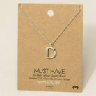 Bubble Letter Necklace Necklace Fame Accessories- Tilden Co.