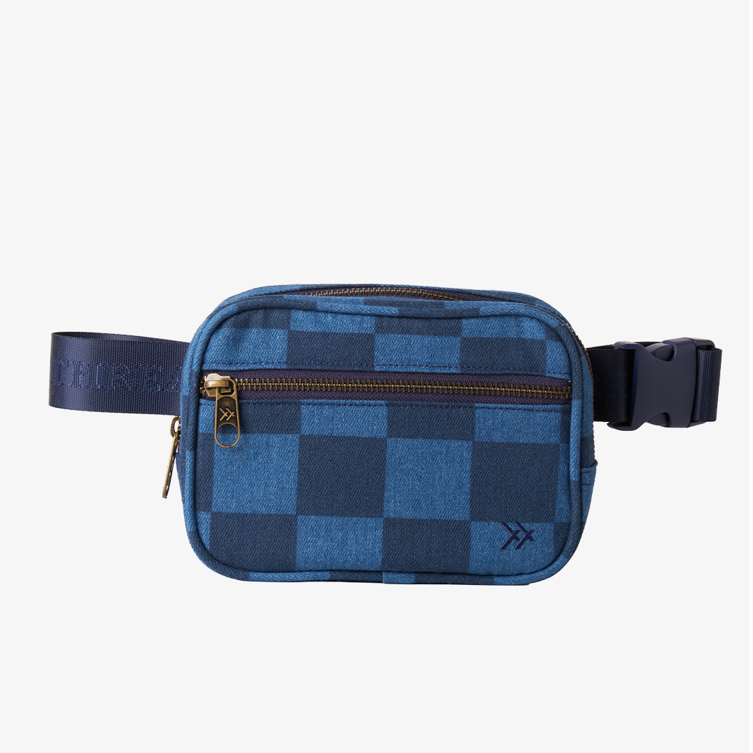 Denim Check - Belt Bag fanny pack Thread- Tilden Co.
