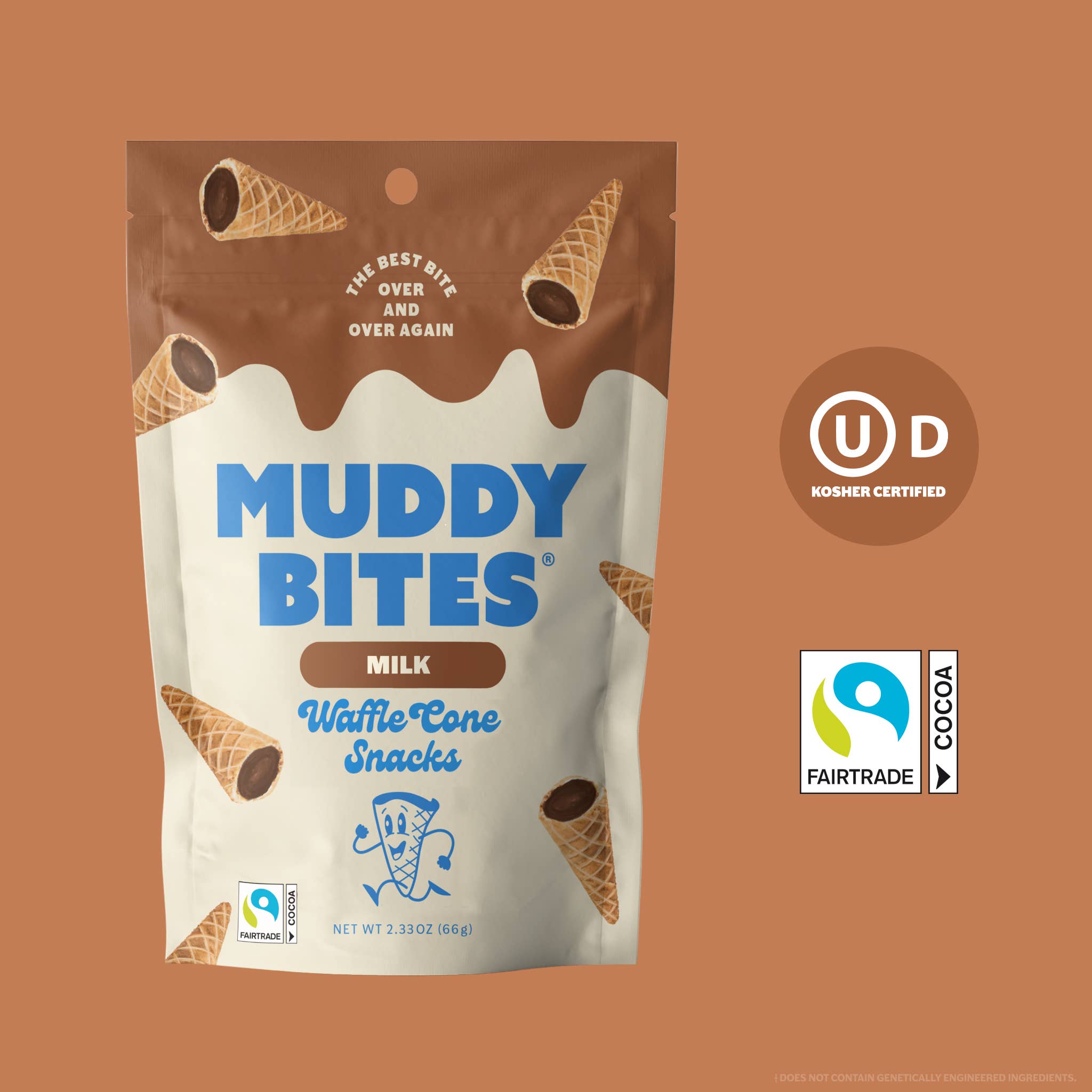 Milk Waffle Cones Snacks Muddy Bites- Tilden Co.