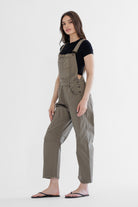 Super High Ankle Wide Leg Overalls Jumpsuits & Rompers Mica Denim- Tilden Co.