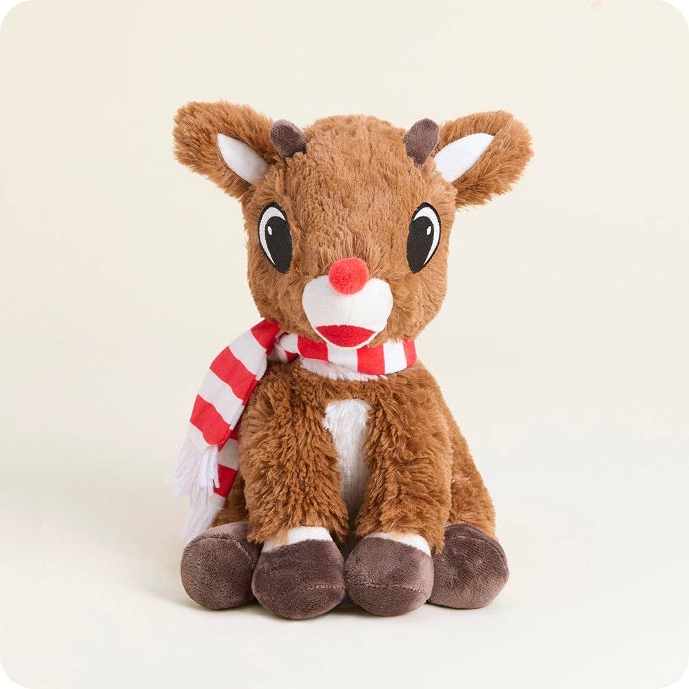 Rudolph with Scarf Warmies Stuffed Animal Warmies: America’s Favorite Microwave Plush Brand- Tilden Co.