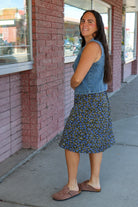 Tailored Vest in Blue Haze Vest Mikarose- Tilden Co.
