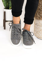 Diva Sneaker in Pewter 120 Sneakers Naughty Monkey- Tilden Co.