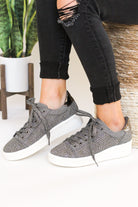 Diva Sneaker in Pewter 120 Sneakers Naughty Monkey- Tilden Co.