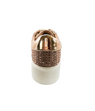 Diva Sneaker in Rose Gold 120 Sneakers Naughty Monkey- Tilden Co.
