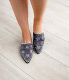 Dragonfly Velvet Flats in Grey 135 Flats Naughty Monkey- Tilden Co.