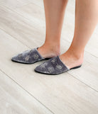 Dragonfly Velvet Flats in Grey 135 Flats Naughty Monkey- Tilden Co.