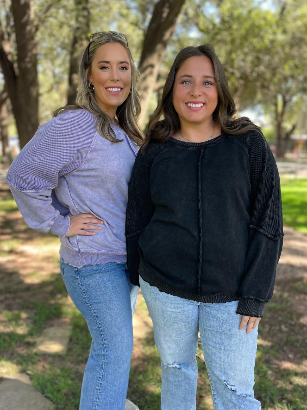PREORDER: Best Selling Elliott Exposed Seam Sweatshirt in Five Colors Womens Ave Shops- Tilden Co.