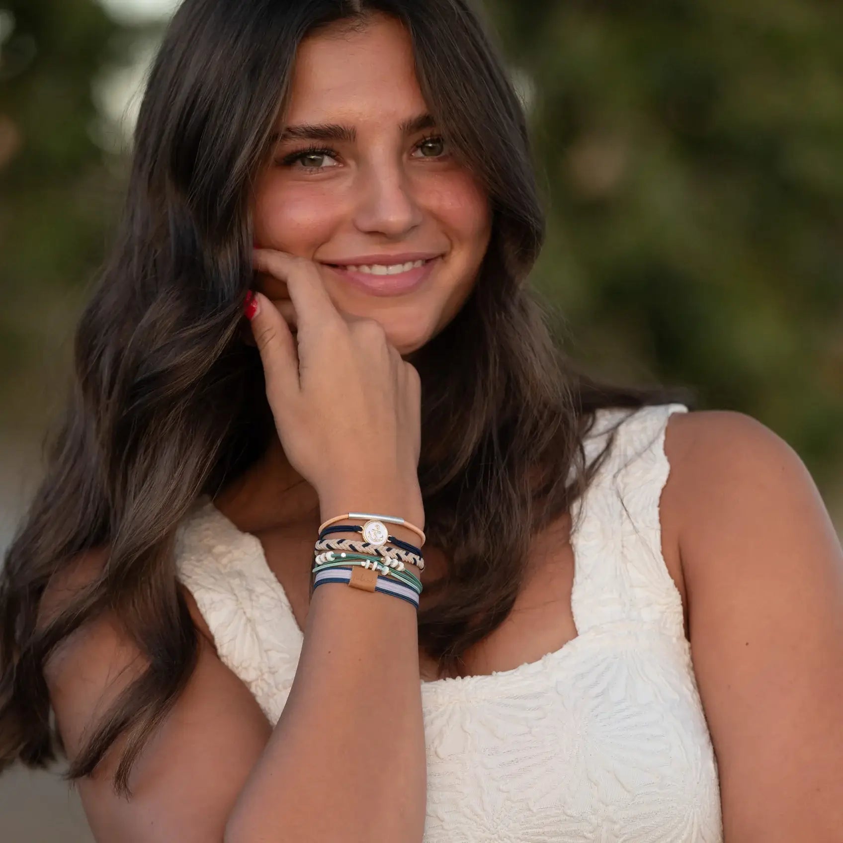 Anchor Hair Tie Bracelets K'Lani hair tie bracelets- Tilden Co.