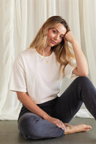 Mineral Washed Basic Tee T-Shirt OAT COLLECTIVE- Tilden Co.