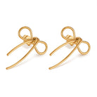 18K Stainless Steel Bow Earrings JOSSLYN by wall to wall- Tilden Co.